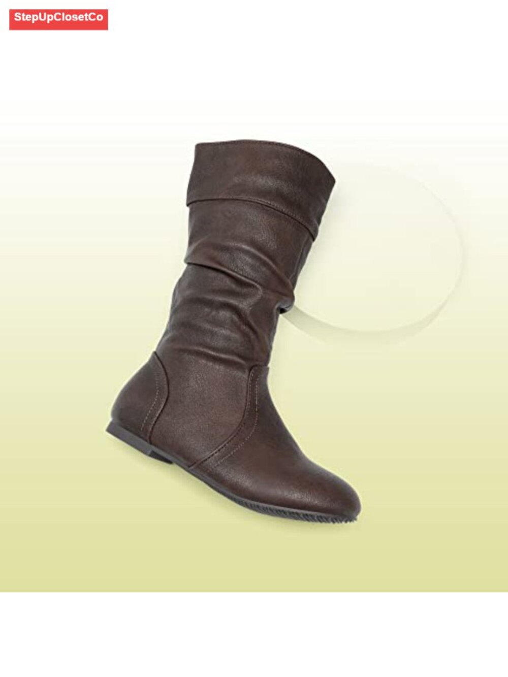 Girls Knee High Riding Boots Faux Fur Lined Side Zip - Picture 2 of 6